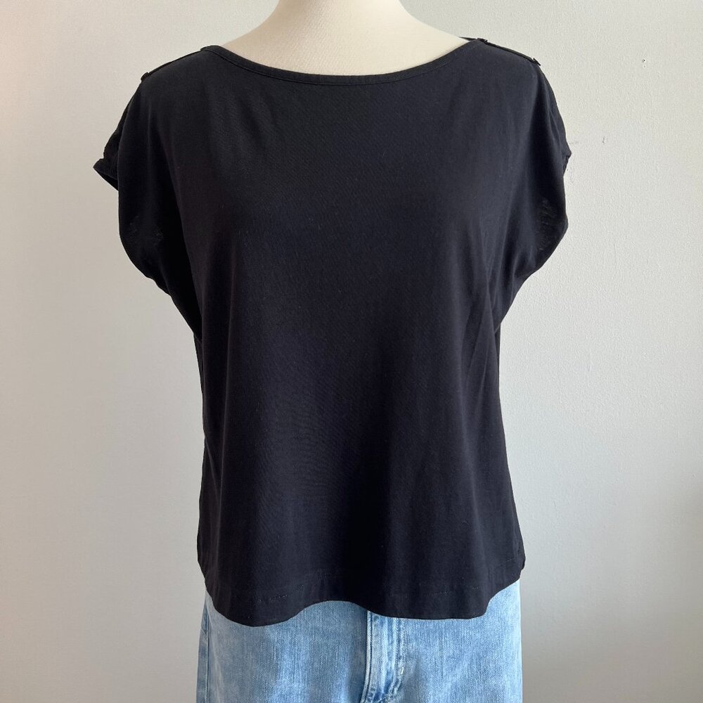 Talbots Black Elevated T Size PL